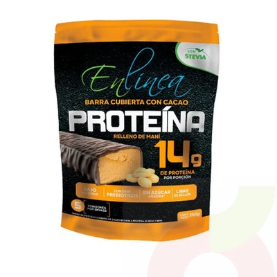 Barra de Proteína Maní Cacao 250Gr