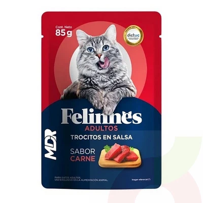 Sobre sabor Carne Felinnes 85Gr Trocitos en Salsa