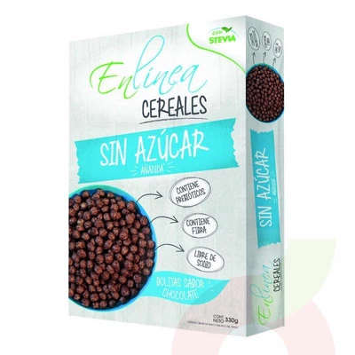 Cereales Bolitas Chocolate Sin Azúcar En Línea 330Gr