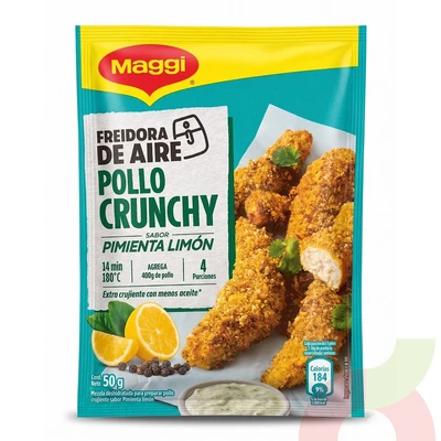 Sazonador Pollo Crunchy Pimienta Limón Maggi 50Gr