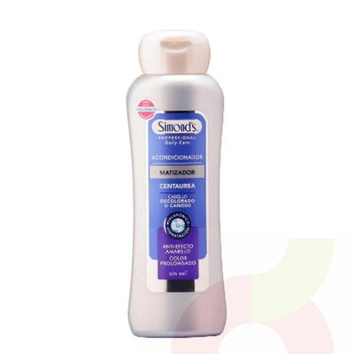Acondicionador Matizador Centaurea Cabello Decolorado Canoso Simonds 410Ml