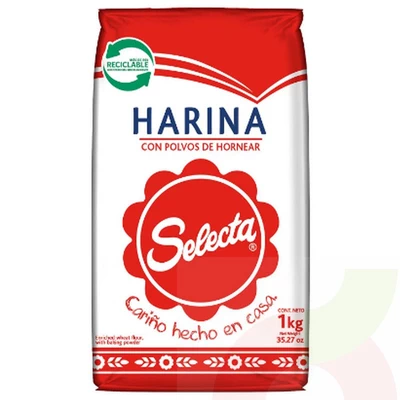 Harina Con Polvos de Hornear Selecta 1Kg