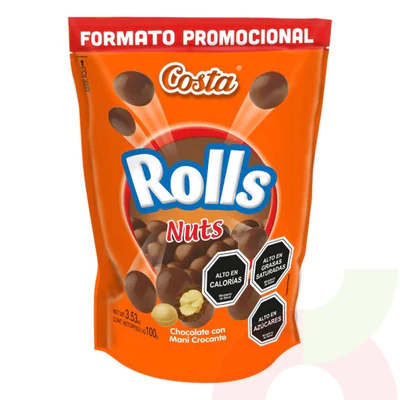 Rolls Nuts Costa 100Gr
