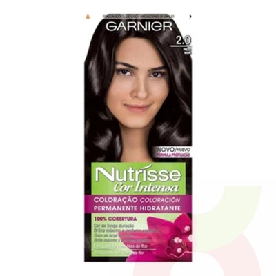 Tintura Pelo Nutrisee Cor Intensa 2.0 Negro Garnier
