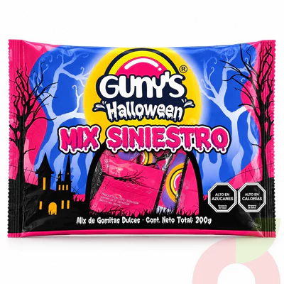 Mix Siniestro Halloween Gunys 200Gr