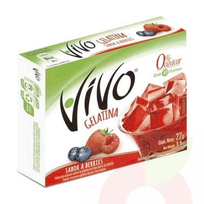 Gelatina Berries Vivo 22Gr
