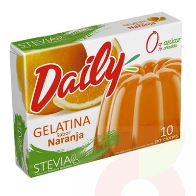 Gelatina Naranja con Stevia Daily 20Gr