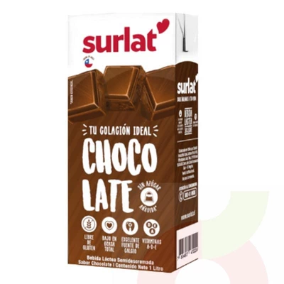 Leche Semidescremada Chocolate 1Lt Surlat 