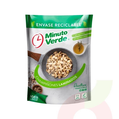 Champiñones Laminados Minuto Verde 350Gr