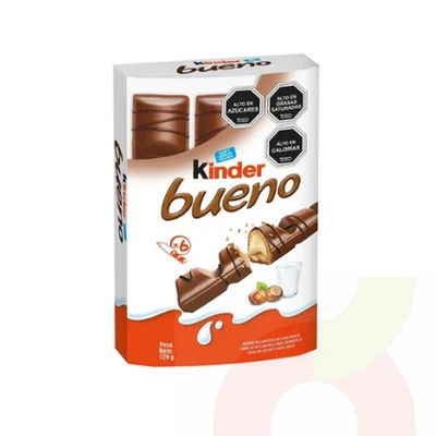 Chocolate Kinder Bueno 21gr 6 Unidades