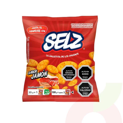 Galletas Mini Jamón Serrano Selz 35Gr 