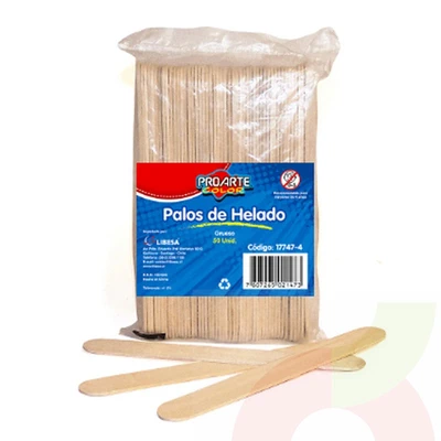 Palitos de Helados ProArte 50 Unidades
