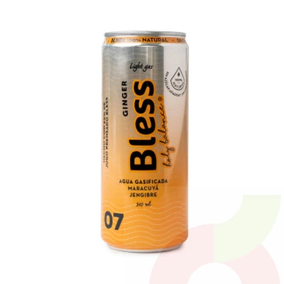 Agua Gasificada Ginger Maracuyá Jengibre Bless 310ml