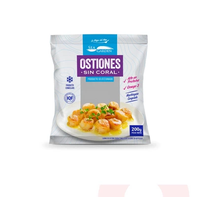 Congelados Ostión sin coral Sea Garden 200Gr 