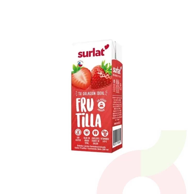 Leche Semidescremada Frutilla Surlat 200Ml