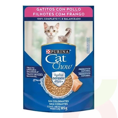 Sobre sabor Pollo Purina Cat Chow 85Gr Gatitos