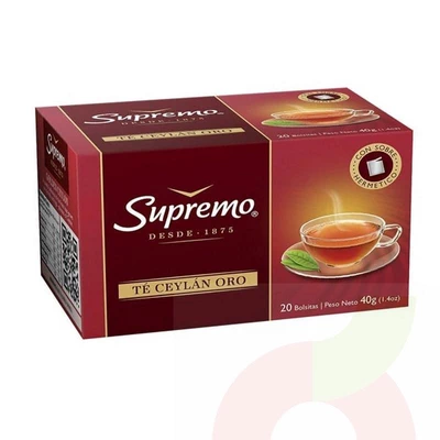 Té Ceylan Oro Supremo 20 Unidades 40Gr 