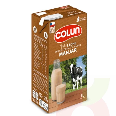 Leche Semidescremada Manjar Colun 1Lt 