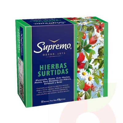Hierbas Surtidas Supremo 50 Unidades 60Gr 