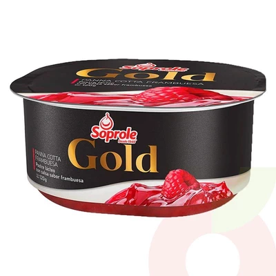 Panna Cotta Gold Frambuesa Soprole 120Gr