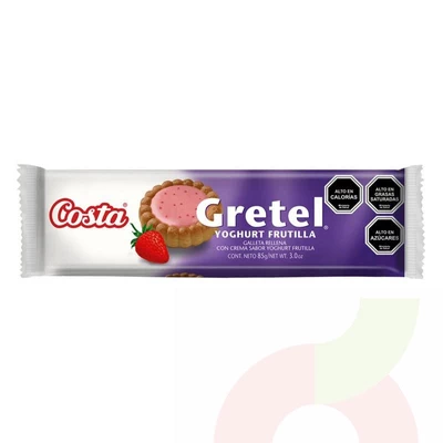 Galletas Yoghurt Frutilla Gretel Costa 85Gr