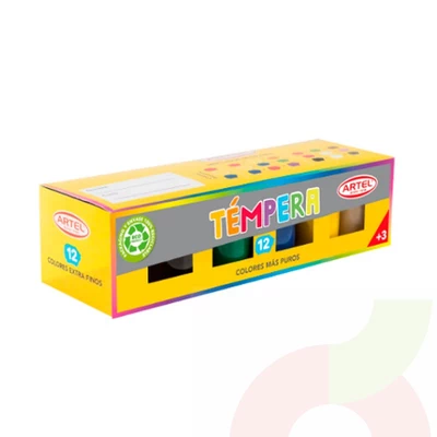  Tempera 12 Colores Artel 15ml