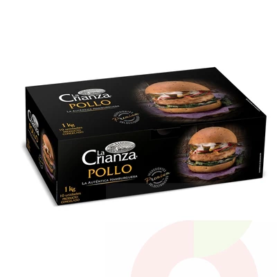 Hamburguesas Pollo La Crianza 1Kg 