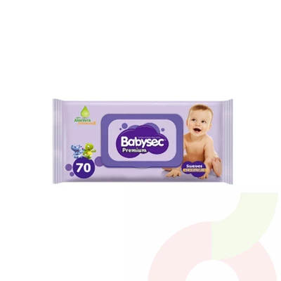 Toallitas Húmedas Premium Babysec 70 Unidades