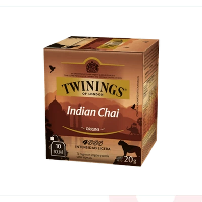 Té India Chai Twinings 10 Unidades 20Gr