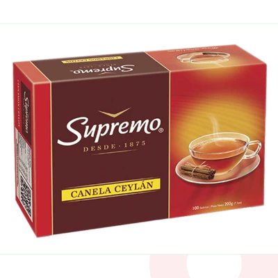 Té Ceylan Canela Supremo 100 Unidades 200Gr 