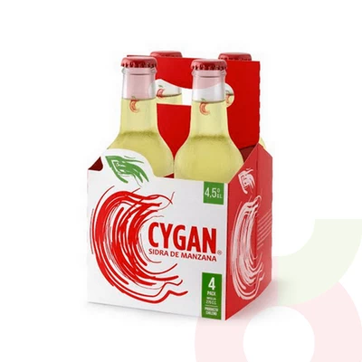 Sidra De Manzana Cygan 4 Unidades 275cc