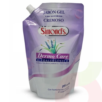 Jabón Cremoso Glicerina Hipoalergénico Simonds 750Ml