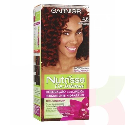Tintura Pelo Nutrisse Cor Intensa 4.6 Castaño Rojizo Garnier