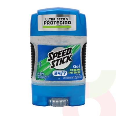 Desodorante Barra Gel Extreme Intense Ultra Seco Speed Stick 15Gr