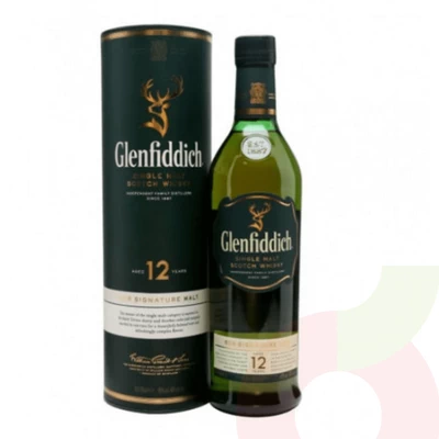 Whisky 12 Años Glenfiddich 750cc