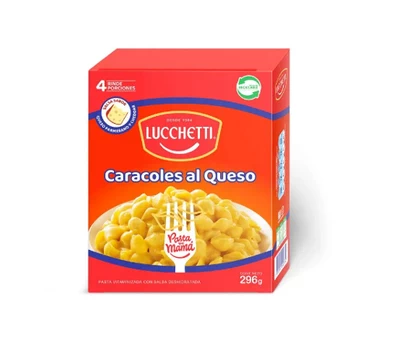Pasta Caracoles al Queso Lucchetti 296Gr