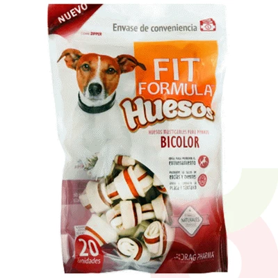 Snack Huesos Bicolor Fit Formula Drag Pharma 20 Unidades