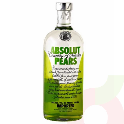 Vodka Pears Absolut 750Ml