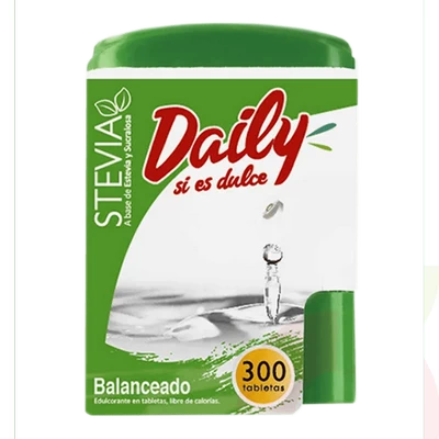 Endulzantes Comprimidos Stevia Daily 300 Unidades