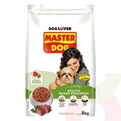 Alimento Perro Adulto Raza Pequeña Carne Master Dog 8Kg