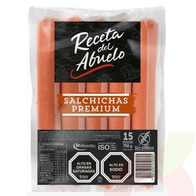 Salchichas Premium Receta del Abuelo 750Gr