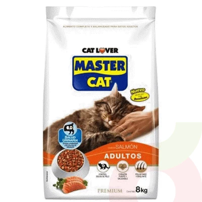 Alimento Gato Salmón Master Cat 8Kg