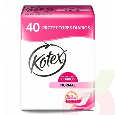 Protectores Diarios Normal Antibacterial Kotex 40 Unidades