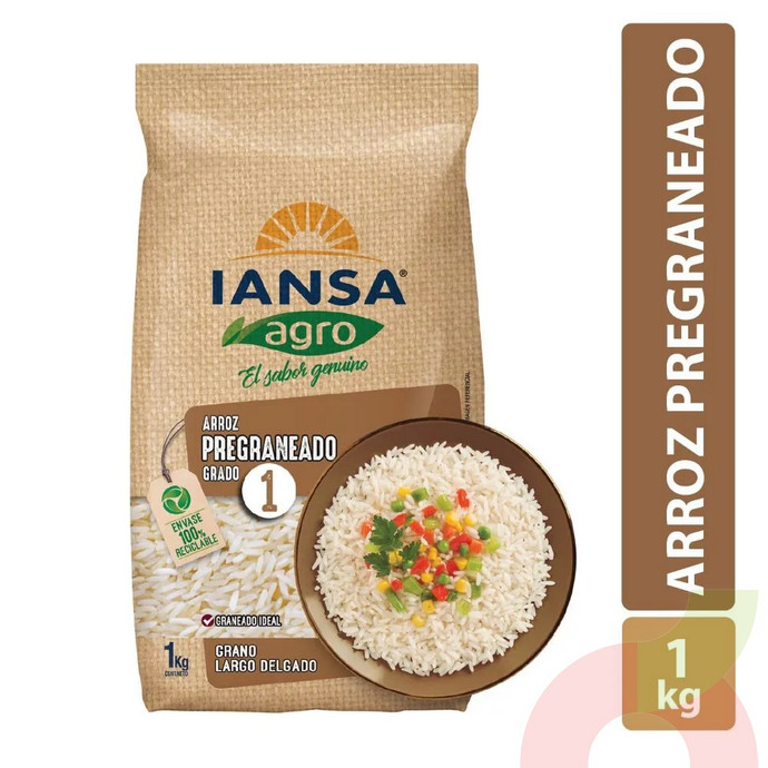 Arroz Pregraneado G1 Iansa 1Kg - Arroz Pregraneado Iansa.JPG