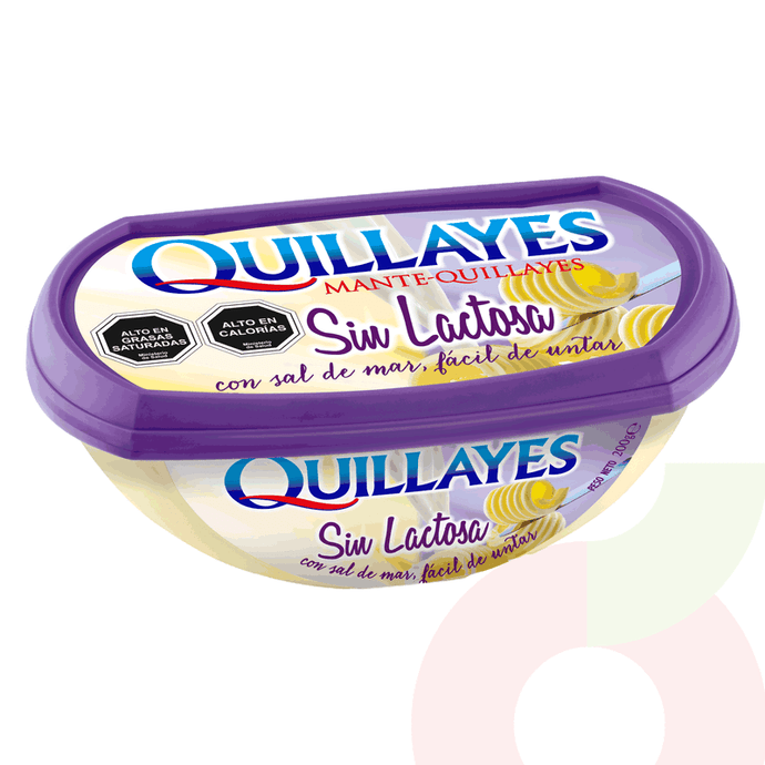 Mantequilla Sin Lactosa Quillayes 200Gr - Mantequilla Sin Lactosa-Quillayes 200Gr