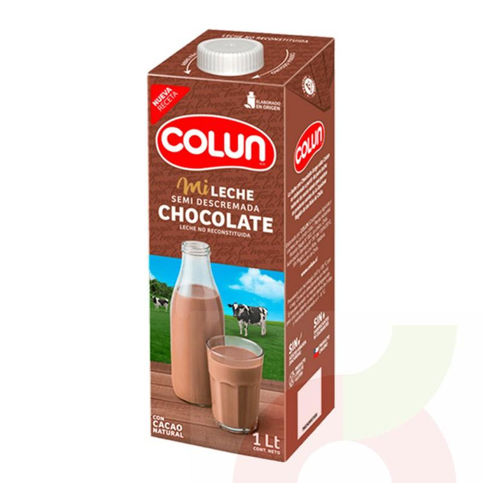Leche Semidescremada Sabor Chocolate 1Lt - Leche Semidescremada Sabor Chocolate 1 Litro