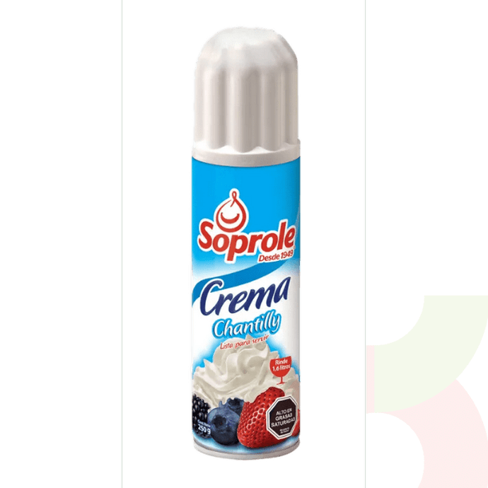 Crema Chantilly Light Spray Soprole 250Gr - Crema Chantilly Light Spray, Soprole 250Gr