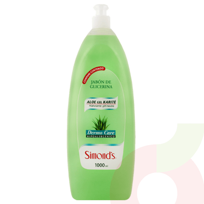 Jabón Líquido Aloe Gel Karité Simonds 1Lt - Jabón Liquido-Simonds-Aloe Vera 1 Lt