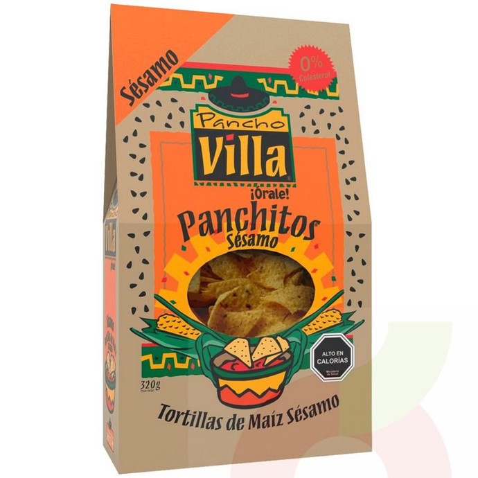 Tortillas De Maíz Con Sésamo Pancho Villa 320Gr - Tortillas De Maíz Con Sésamo-Pancho Villa 320Gr