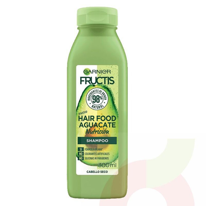 Shampoo Hair Food Nutrición Aguacate Fructis 300Ml - Fructis Shampoo 300Ml Food Aguacate